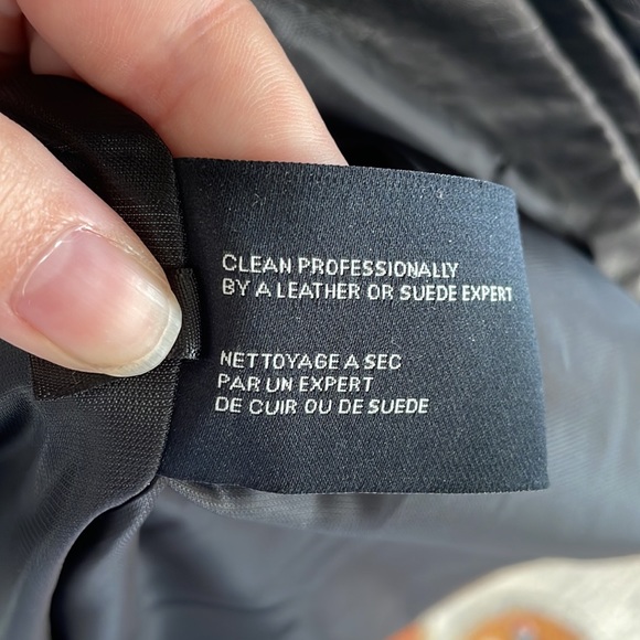 NWOT Cole Haan Leather Moto Jacket Size - Picture 7 of 13